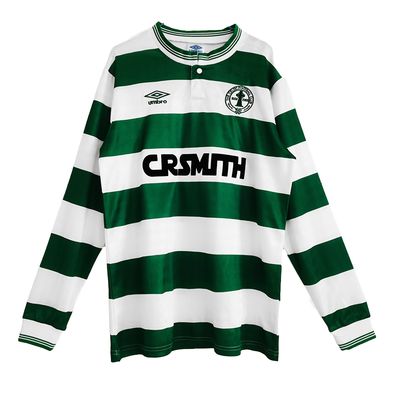 Celtic 87/88 Men's Home Retro Long Sleeve Shirt