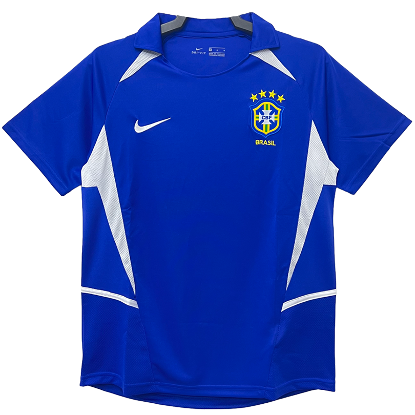 Brazil 2002 Men's Away Retro Shirt