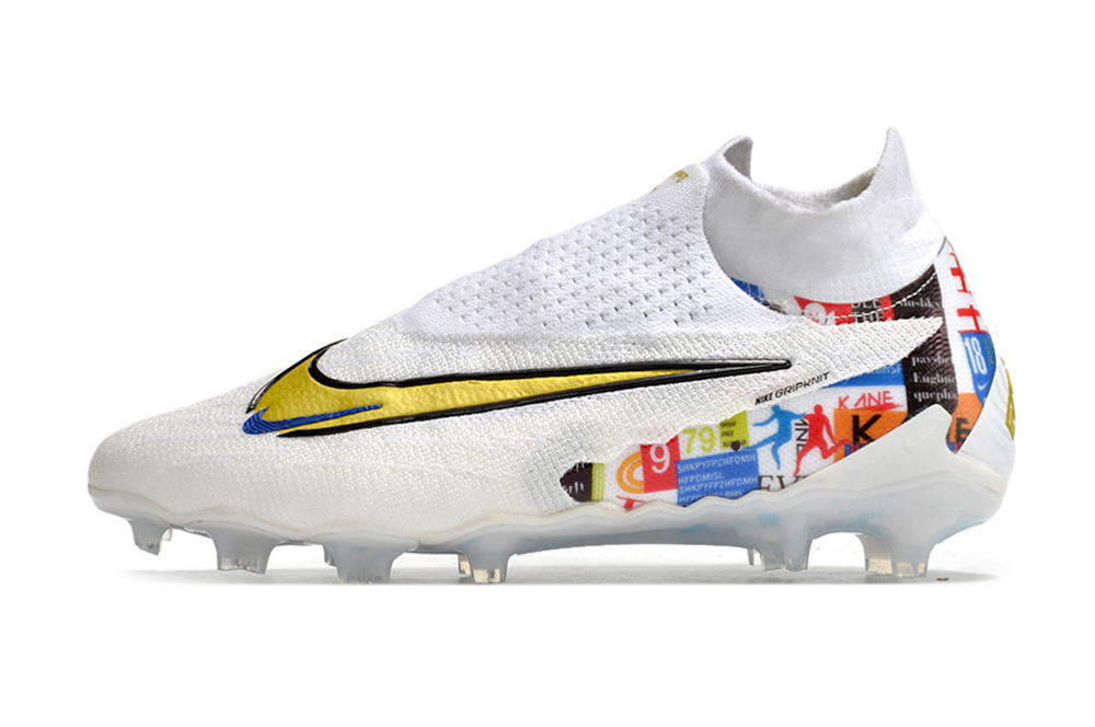 Nike Phantom GX Elite DF FG Football Boots - White/Multicolor