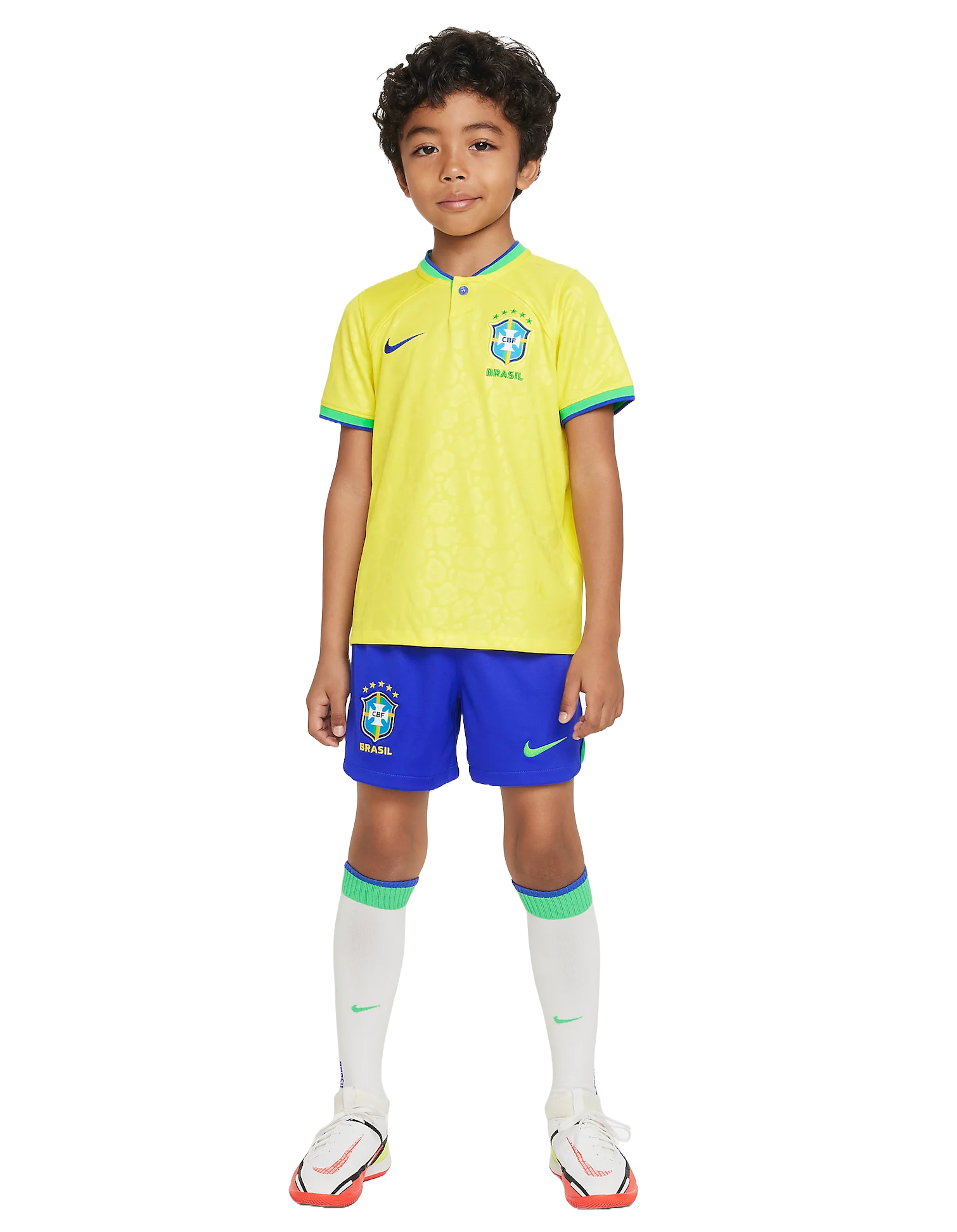 Brazil 2024 Kid's Home Shirt and Shorts
