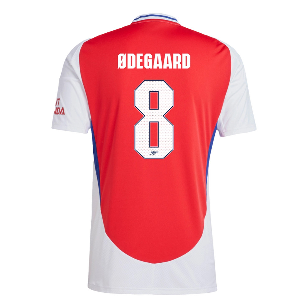 ØDEGAARD #8 Arsenal 24/25 Stadium Men's Home Shirt - Arsenal Font