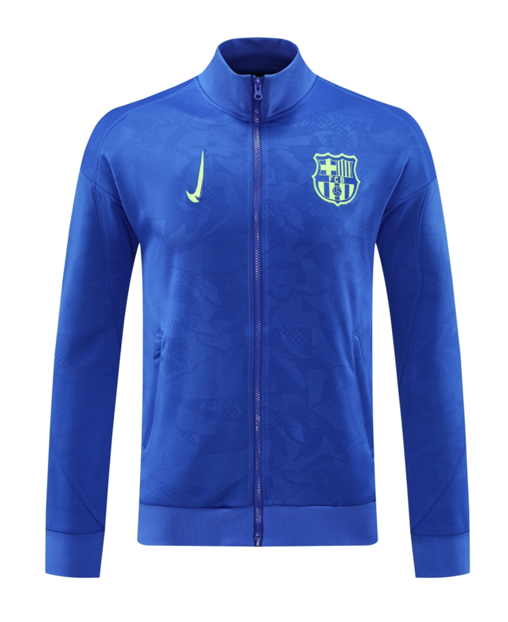 Barcelona 24/25 Men's Blue Long Zip Anthem Jacket