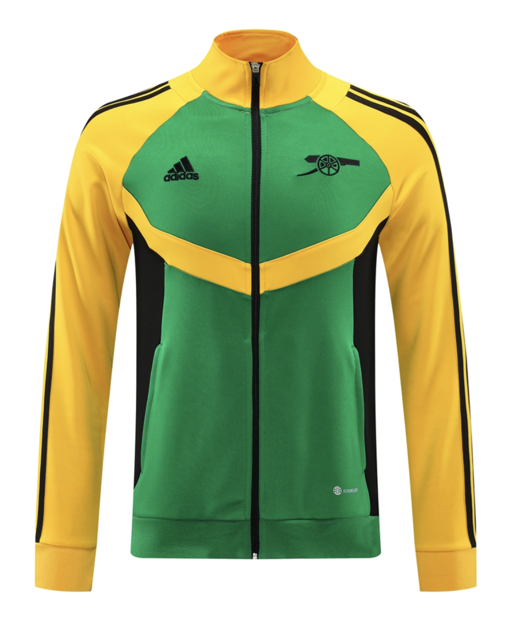 Arsenal 24/25 Men's Green-Yellow Long Zip Jacket