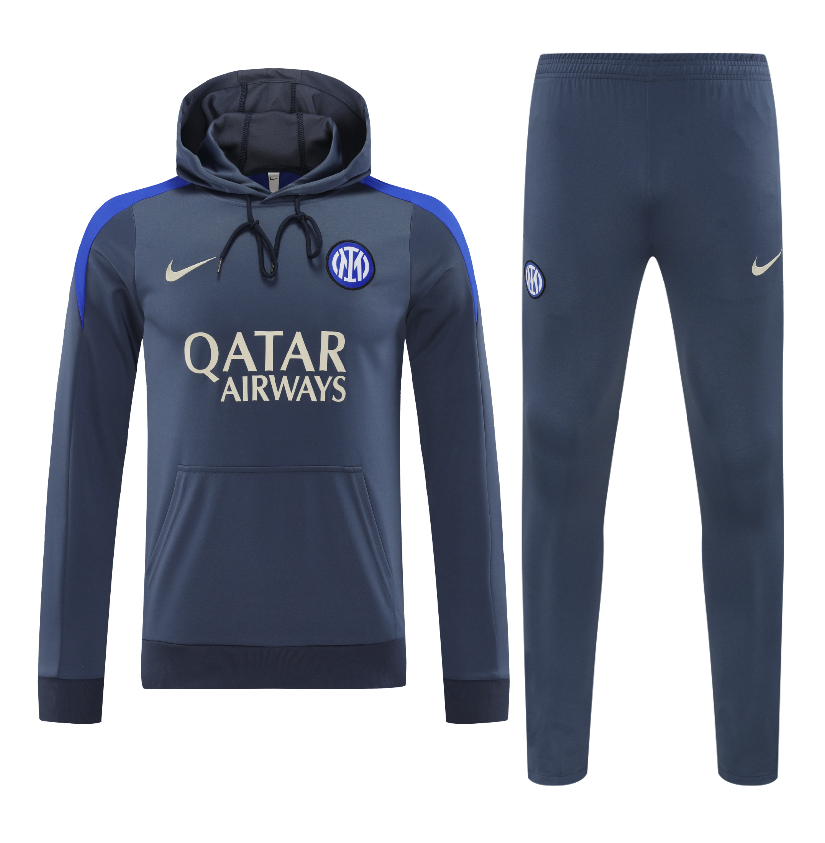 Inter Milan 24/25 Men's Dark Gray Hoodie Tracksuit