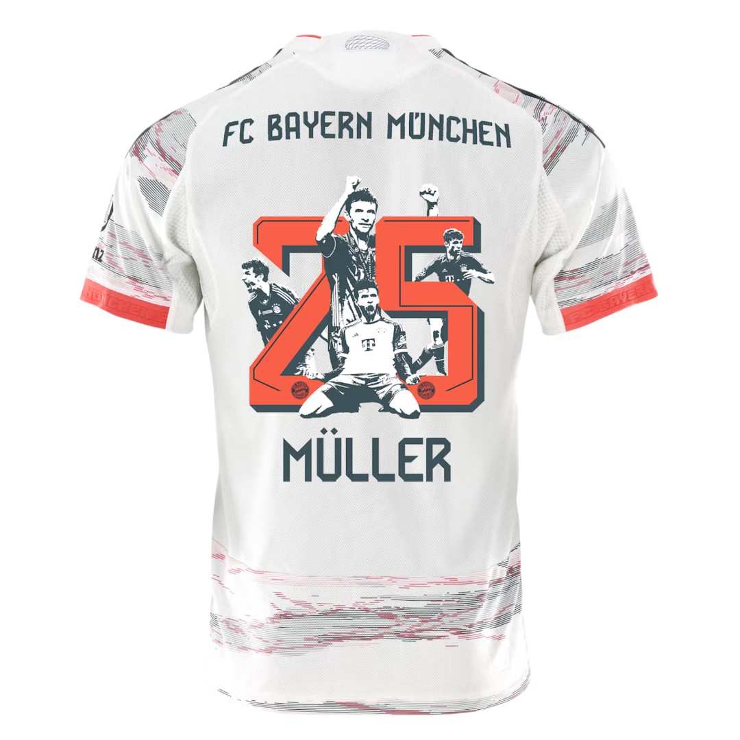 #25 MÜLLER Bayern Munich 25/26 Authentic Men's Away Shirt - Special Edition