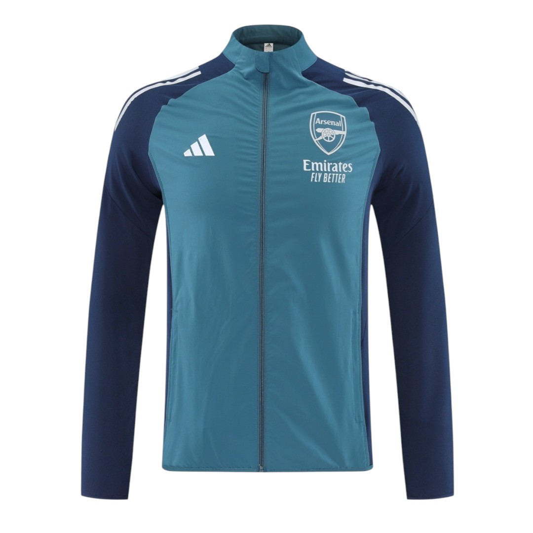 Arsenal 25/26 Men's Navy Long Zip Windbreaker