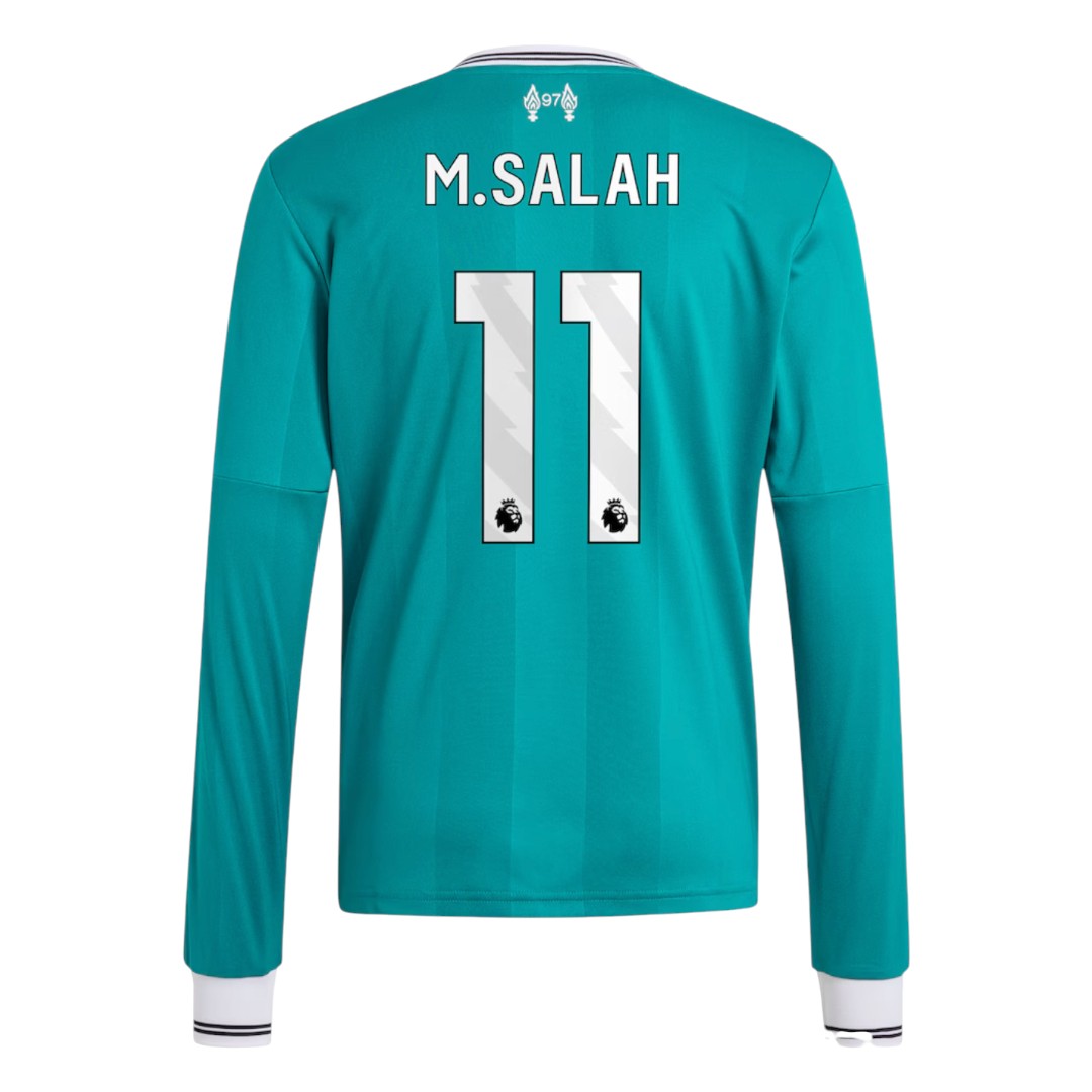 M.SALAH #11 Liverpool 25/26 Men's Third Long Sleeve Shirt - PL Font