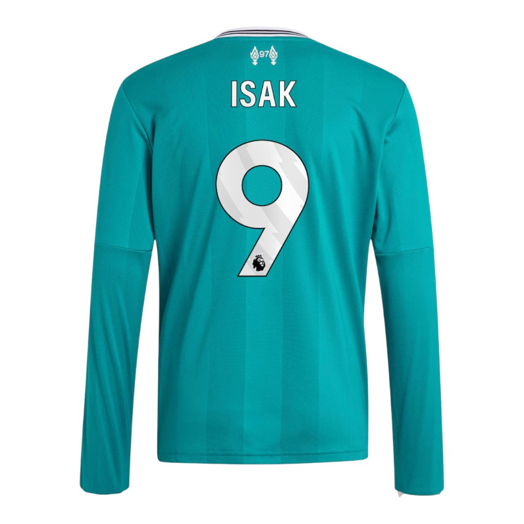 ISAK #9 Liverpool 25/26 Men's Third Long Sleeve Shirt - PL Font