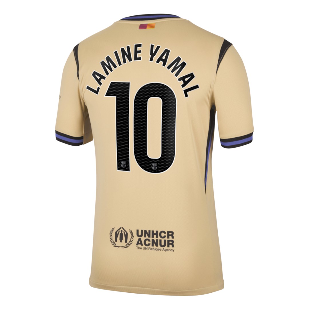 LAMINE YAMAL #10 Barcelona 25/26 Stadium Men's Away Shirt - La Liga Font