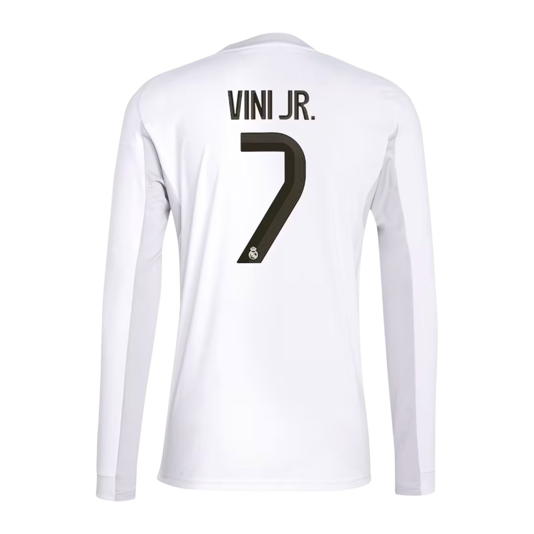 VINI JR #7 Real Madrid 25/26 Men's Home Long Sleeve Shirt