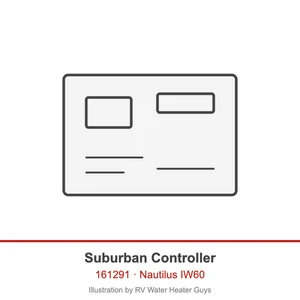 Suburban 161291 IW60 Control Center (white)