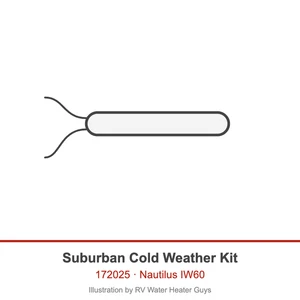Suburban 172025 IW60 Frost Protection Drain Tubing
