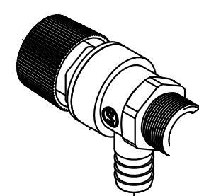 Suburban 172022 Water Heater Water Drain Shut-Off Valve (Red Knob) (fits IW60)