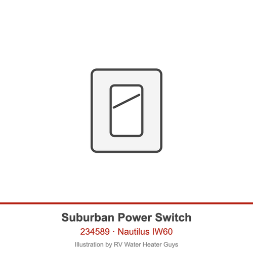 Suburban Power Switch 234589 illustration