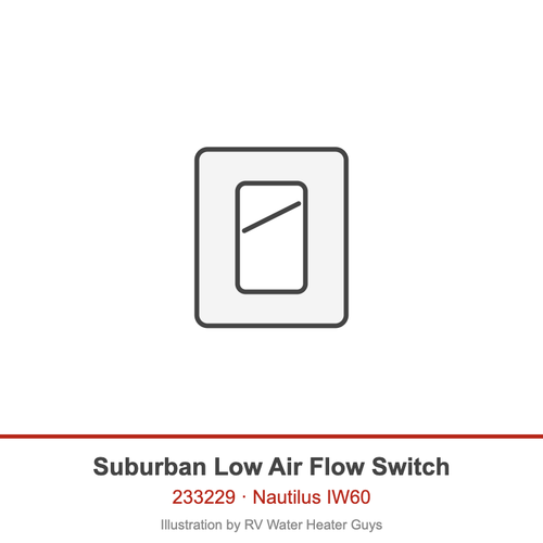Suburban Low Air Flow Switch 233229 illustration