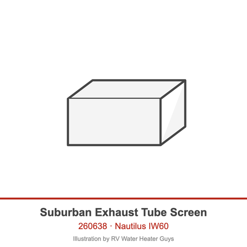 Suburban Exhaust Tube Screen 260638 illustration