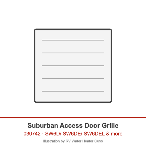 Suburban Access Door Grille 030742 illustration