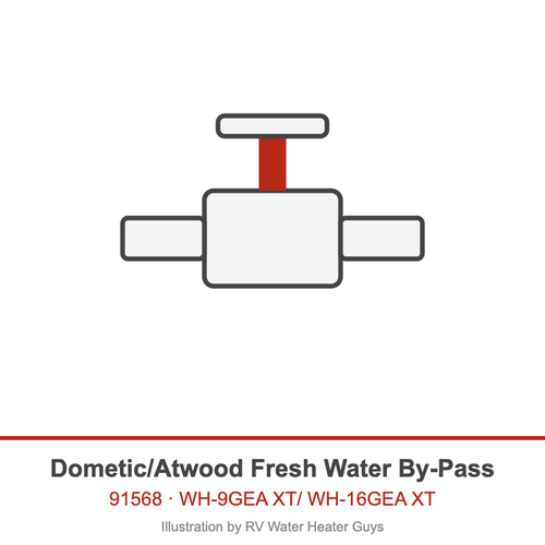 Dometic Fresh Water By-Pass 91568 illustration
