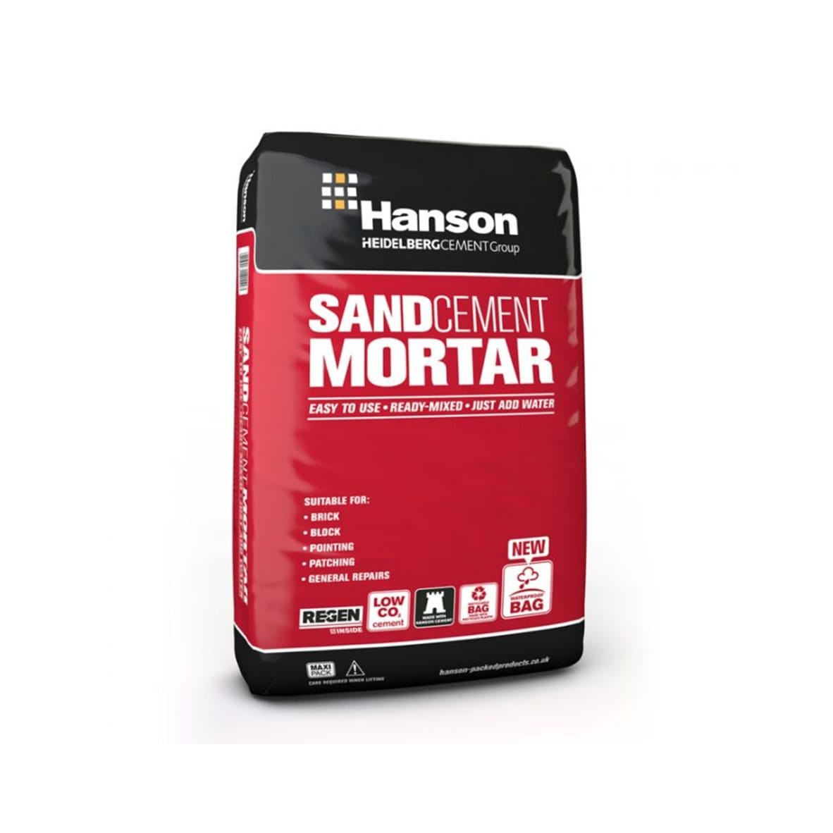 Hanson Sand Cement Mortar Ready Mixed 25kg | Plastic Bag