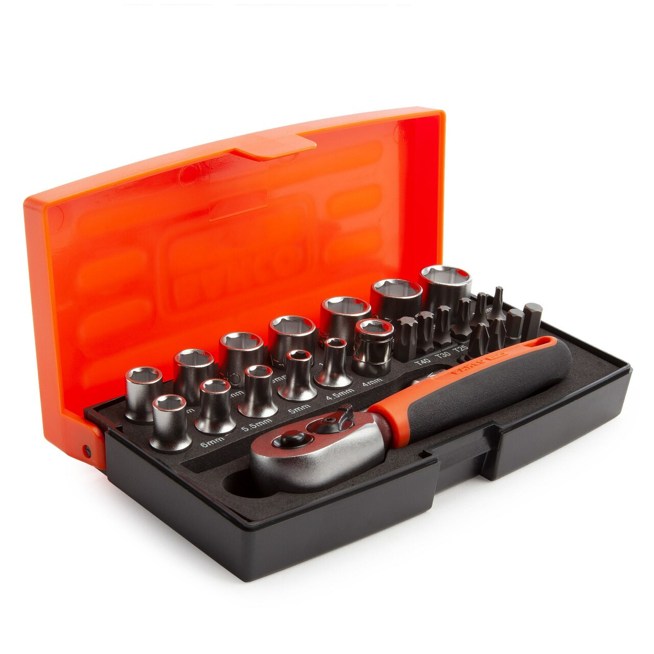 Bahco SL25 Metric Bit and Socket Set 1/4in Dynamic Drive (25 Piece)