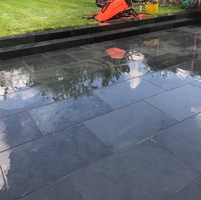 Digby Stone Brazilian Slate Raven Black 900 x 600mm Project Pack 15 ...