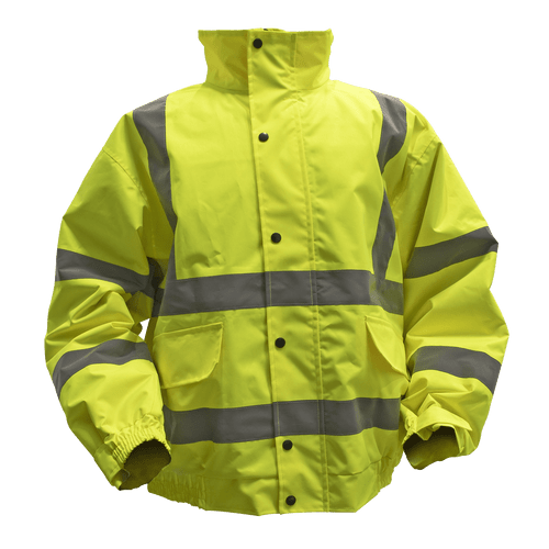 Hi-Vis Yellow Jacket with Quilted Lining & Elasticated Waist - X-Large (802XL) Hi-Vis Yellow Jacket with Quilted Lining & Elasticated Waist - X-Large (802XL)