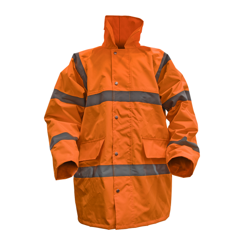 Hi-Vis Orange Motorway Jacket with Quilted Lining - XX-Large (806XXLO) Hi-Vis Orange Motorway Jacket with Quilted Lining - XX-Large (806XXLO)