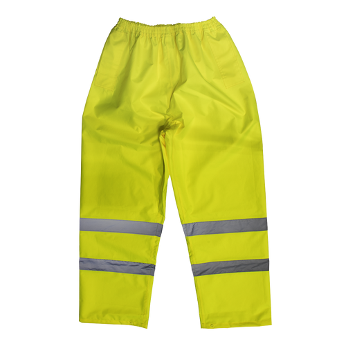 Hi-Vis Yellow Waterproof Trousers - Medium (807M)