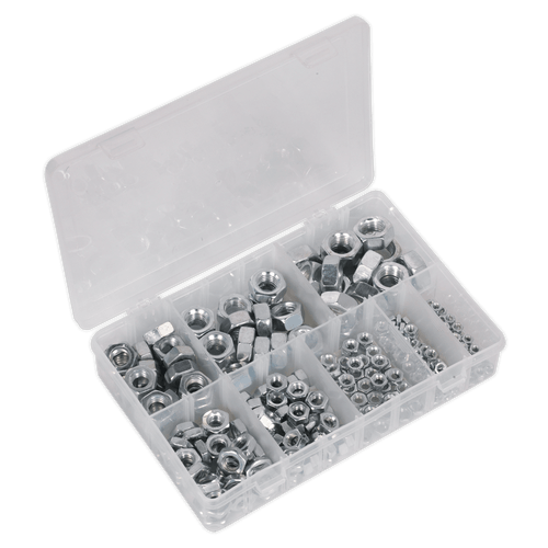 Steel Nut Assortment 255pc M4-M16 Metric (AB046SN)