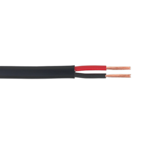 Automotive Cable Thick Wall Flat Twin 2 x 1mm_ 14/0.30mm 30m Black (AC1430TWTK)