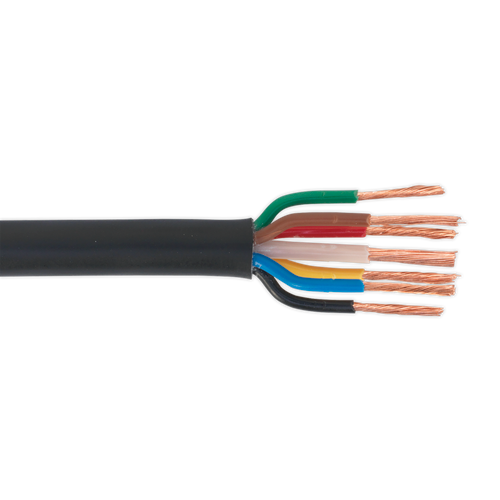 Automotive Cable Thin Wall 6 x 1mm_ 32/0.20mm, 1 x 2mm_ 28/0.30mm 30m Black (AC28307CTH)