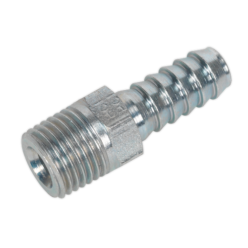 Screwed Tailpiece Male 1/4"BSPT - 5/16" Hose Pack of 5 (AC39)