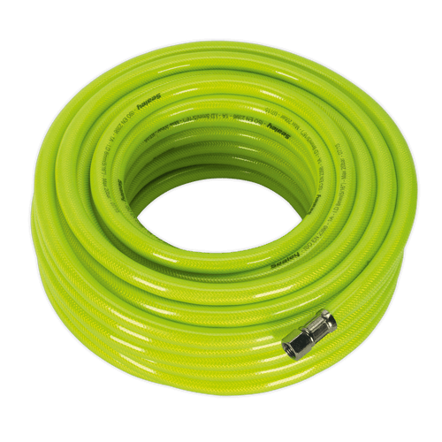 Air Hose High-Visibility 20m x ¯8mm with 1/4"BSP Unions (AHFC20)