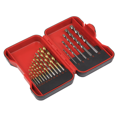 HSS/Masonry Drill Bit Set 17pc (AK3717TCM)