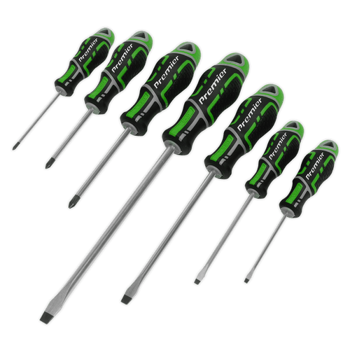 Screwdriver Set 7pc GripMAX¨ - Hi-Vis Green (AK4321HV)