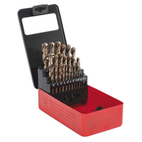 HSS Cobalt Split Point Fully Ground Drill Bit Set 25pc Metric (AK4702)