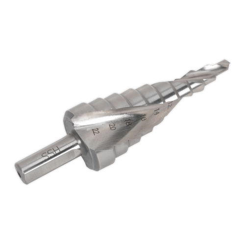 HSS 4341 Step Drill Bit 4-22mm Spiral Flute (AK4747)