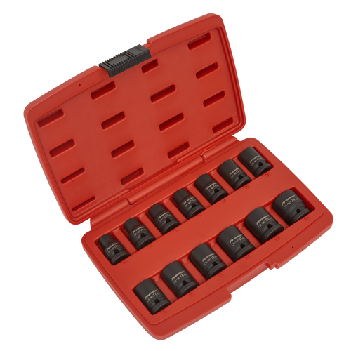 Impact Socket Set 13pc 1/2"Sq Drive 12pt (AK5614M)