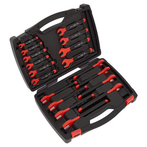 Insulated Open-End Spanner Set 18pc VDE Approved (AK63172)