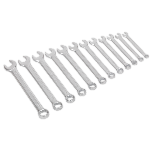 Combination Spanner Set 12pc Cold Stamped Metric (AK6325)