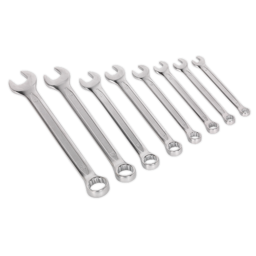 Combination Spanner Set 8pc Cold Stamped Metric (AK63252)