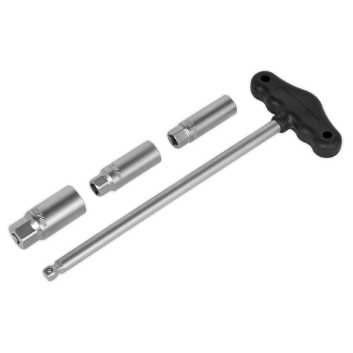 T-Bar & Rubber Insert Spark Plug Socket Set 4pc 3/8"Sq Drive (AK6550)