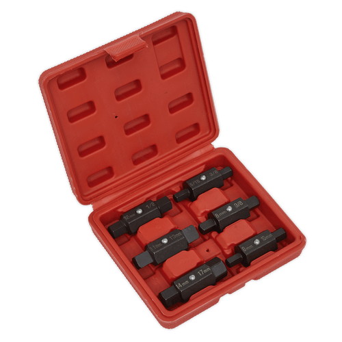 Oil Drain Plug Key Set 6pc Double End (AK658)