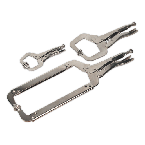 Locking 'C' Clamp Set 3pc (AK66)