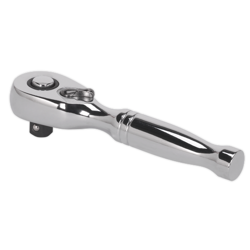 Stubby Ratchet Wrench 1/4"Sq Drive Pear-Head Flip Reverse (AK660S)