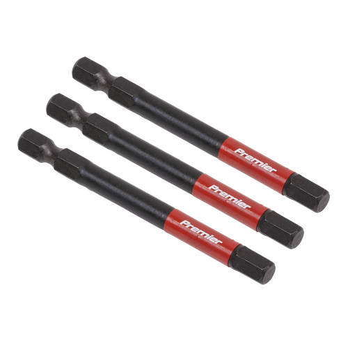 Hex 6mm Impact Power Tool Bits 75mm - 3pc (AK8264)