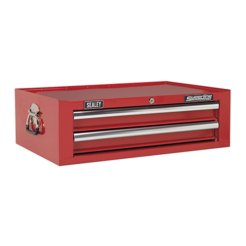 Mid-Box 2 Drawer with Ball Bearing Slides - Red (AP26029T)