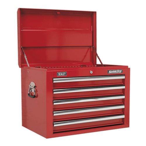 Topchest 5 Drawer with Ball Bearing Slides - Red (AP26059T)