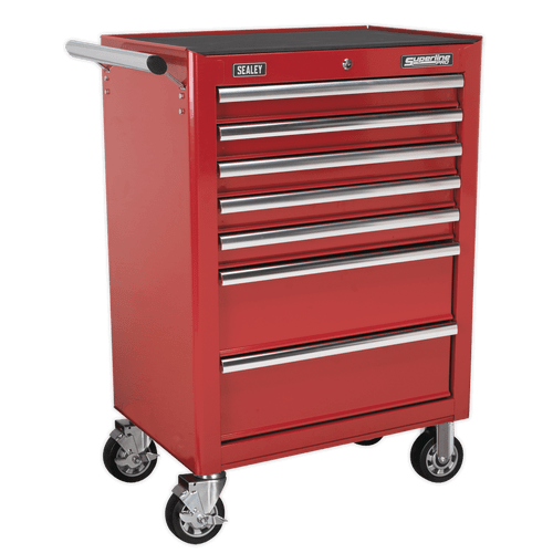 Rollcab 7 Drawer with Ball Bearing Slides - Red (AP26479T)