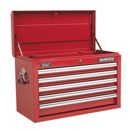 Topchest 5 Drawer with Ball Bearing Slides - Red (AP33059)
